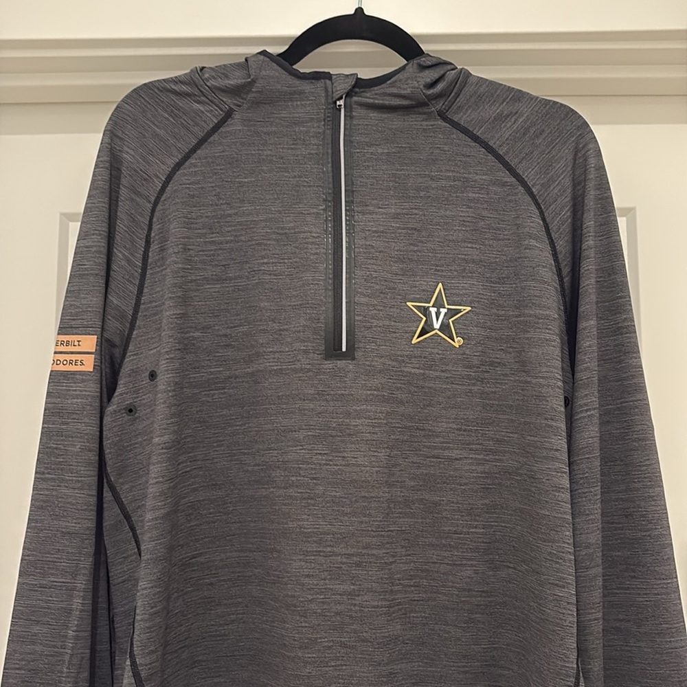 NWT [Levelwear] Vanderbilt Commodores NCAA Apex 1/4 Zip Hooded Pullover Men’s L - Picture 6 of 15